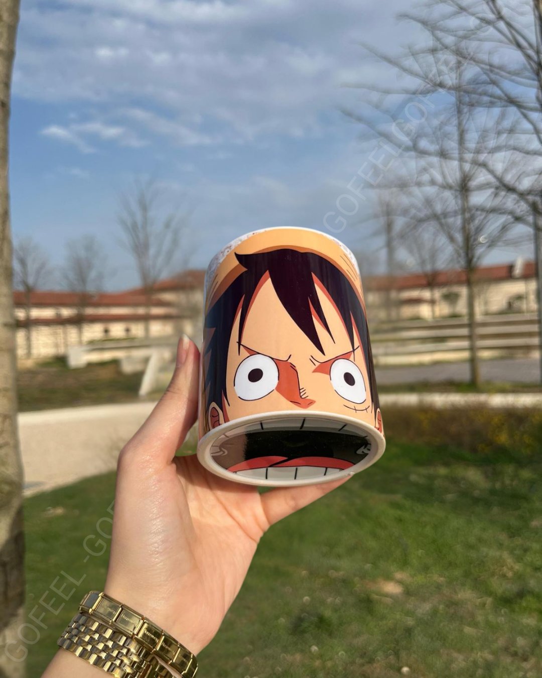 One Piece Full Baskılı Porselen Kupa Bardak