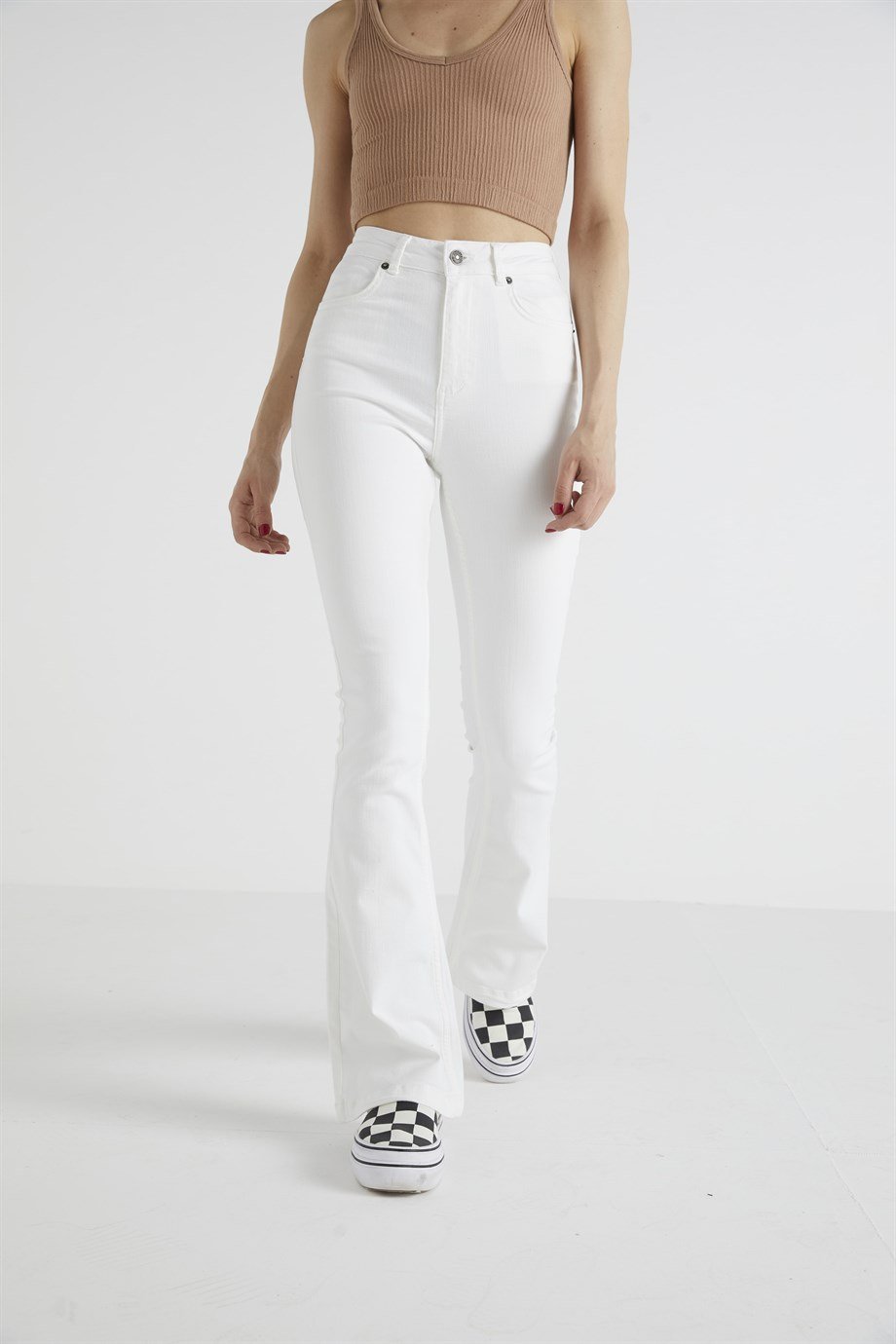 Beyaz Soft Flare Jean
