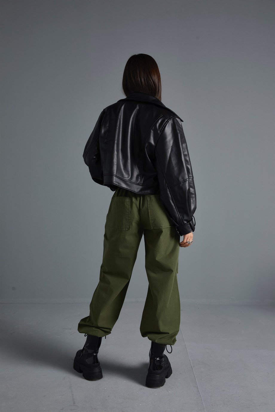 Oversize Deri Ceket