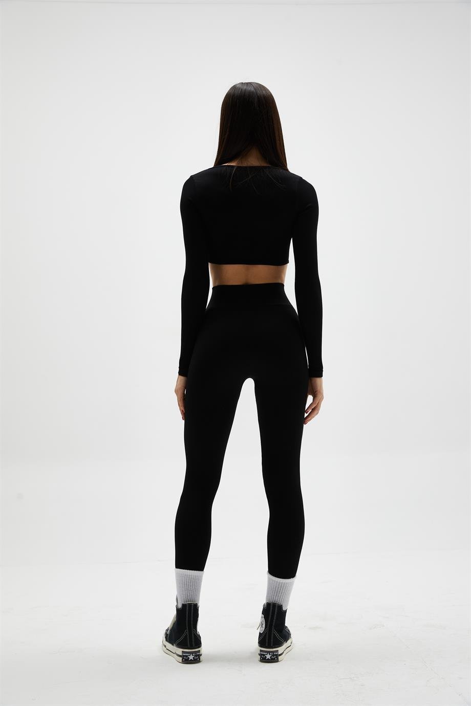 Siyah Seamless Spor Takım