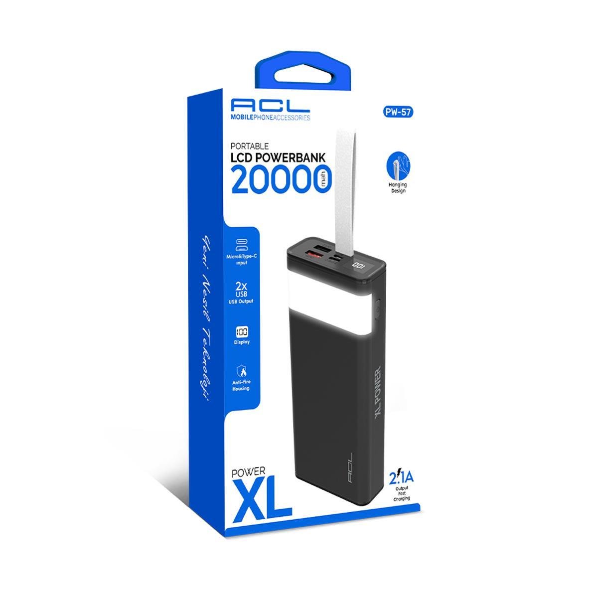 Acl Pw-57 20,000 Mah Taşınabilir Powerbank
