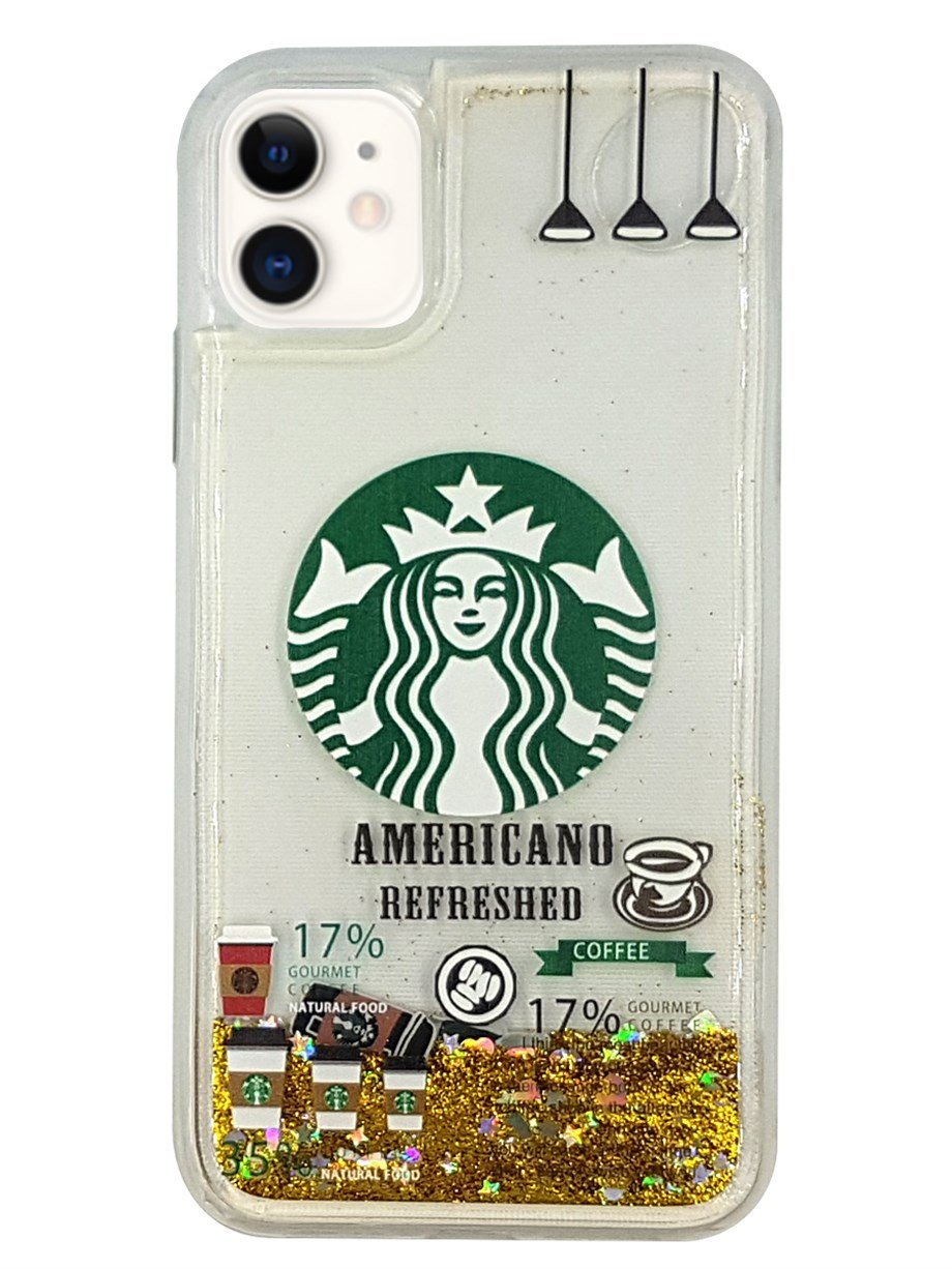 Apple iPhone 11 Kılıf Starbuck Sulu Silikon