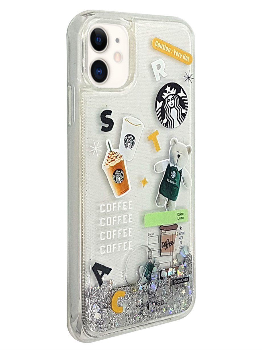 Apple iPhone 11 Kılıf Starbuck Sulu Silikon