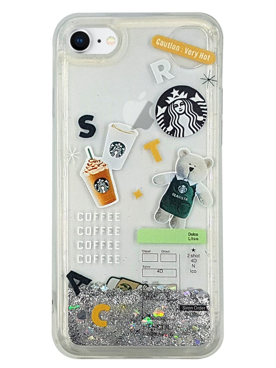 Apple iPhone 8 Kılıf Starbuck Sulu Silikon