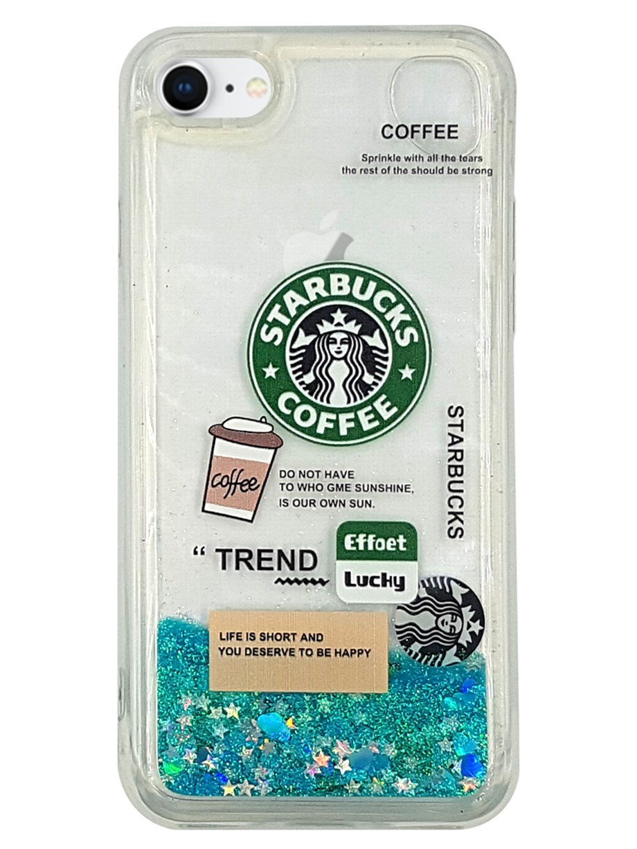 Apple iPhone 8 Kılıf Starbuck Sulu Silikon