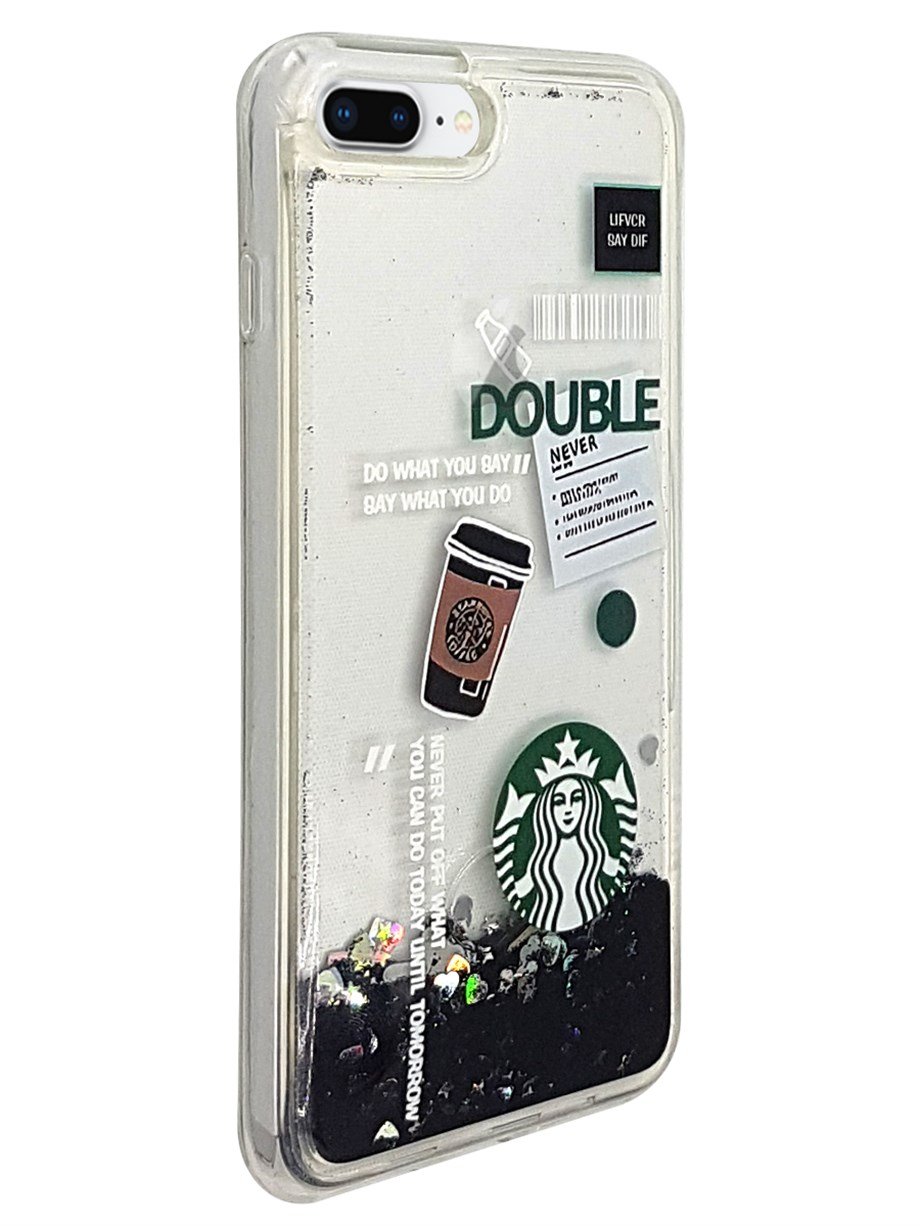 Apple iPhone 8 Plus Kılıf Starbuck Sulu Silikon