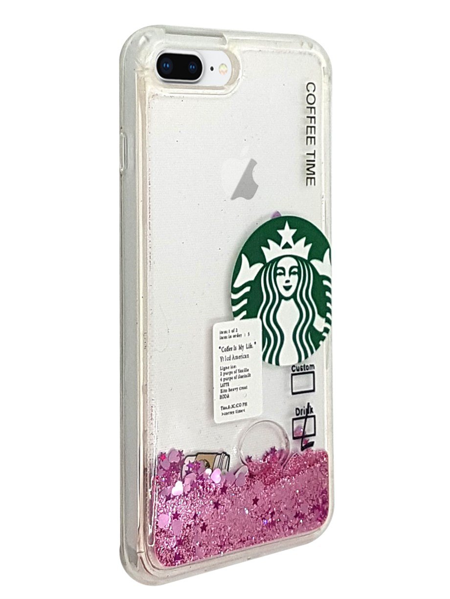 Apple iPhone 8 Plus Kılıf Starbuck Sulu Silikon