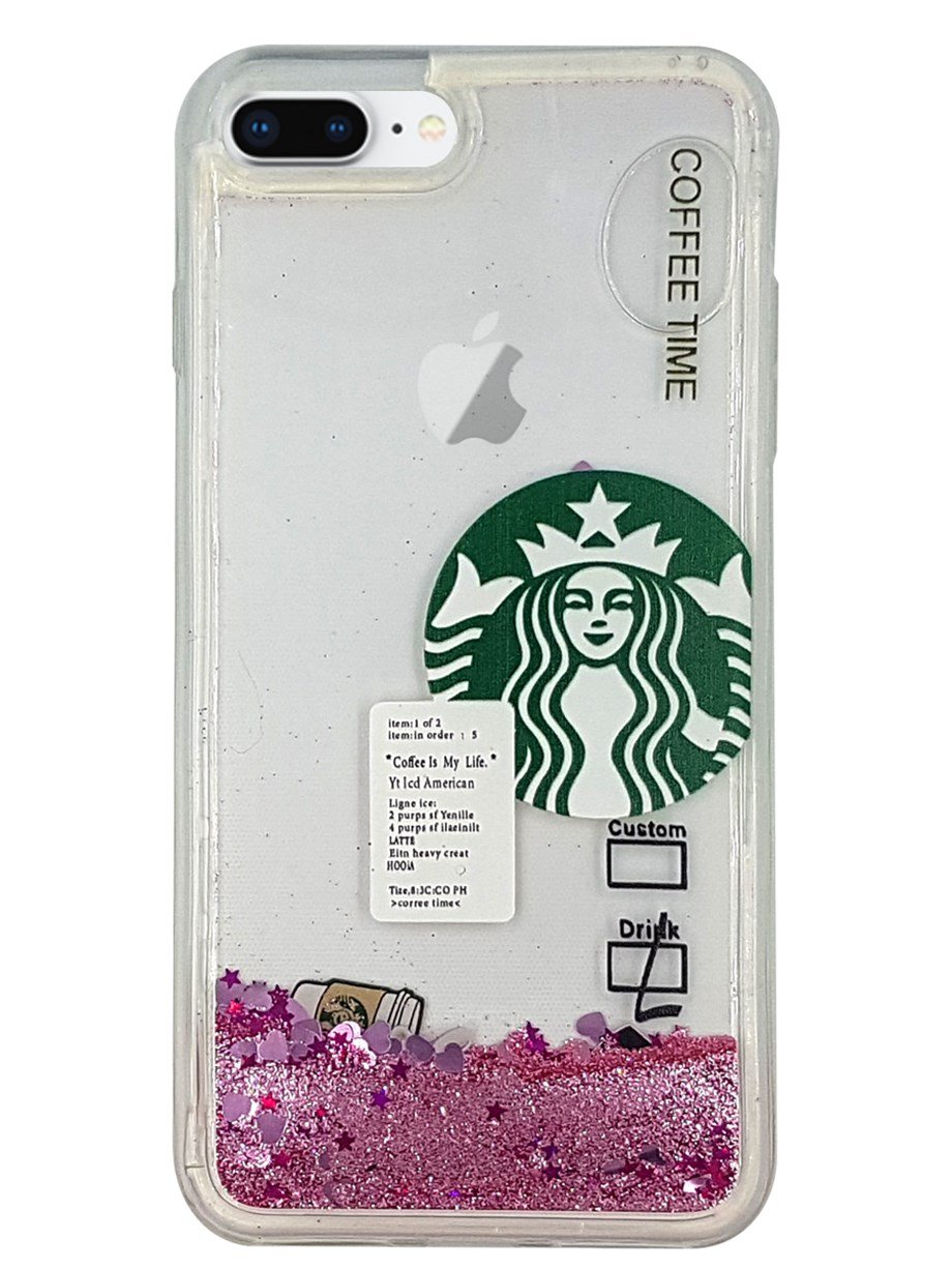 Apple iPhone 8 Plus Kılıf Starbuck Sulu Silikon