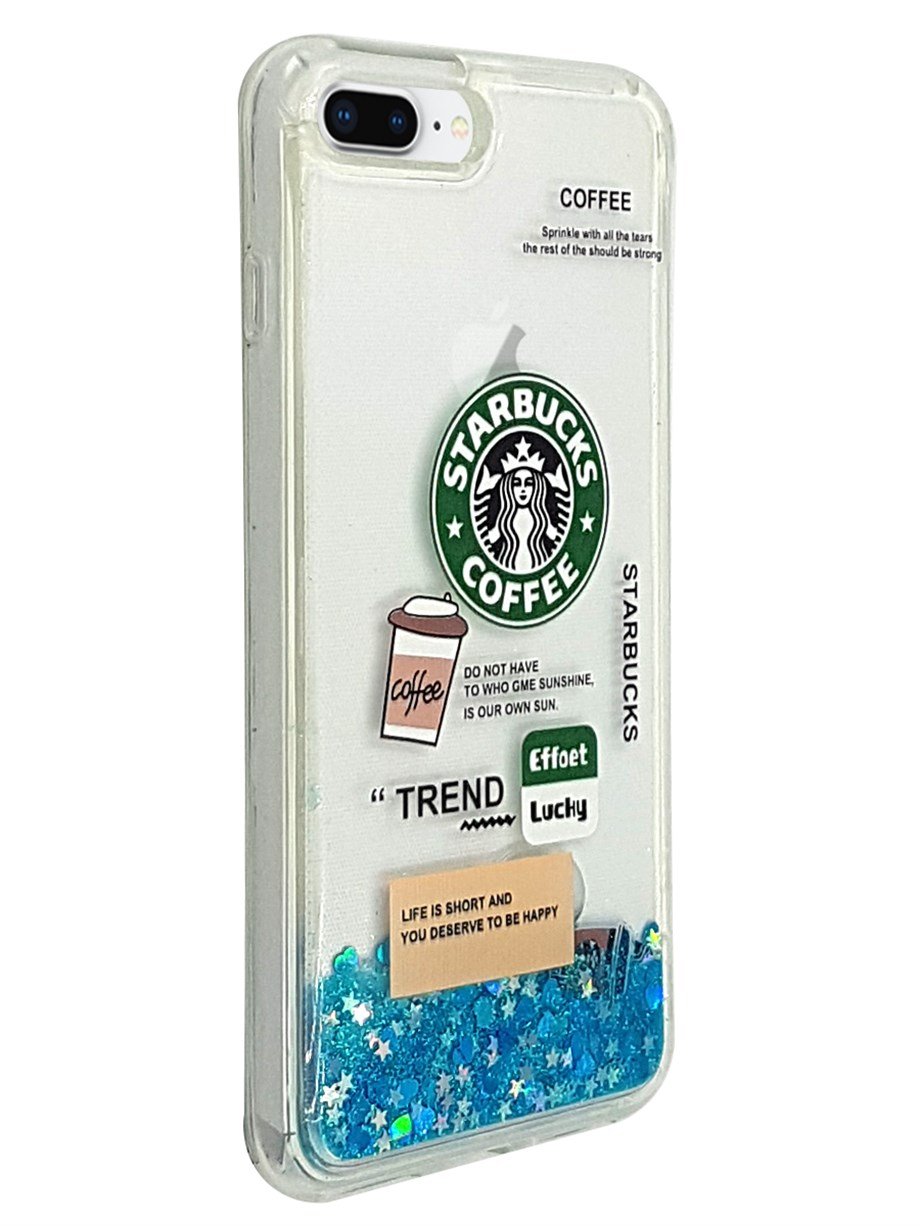 Apple iPhone 8 Plus Kılıf Starbuck Sulu Silikon