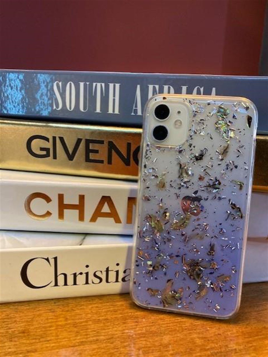 Iphone 11 Şeffaf Simli  Kılıf