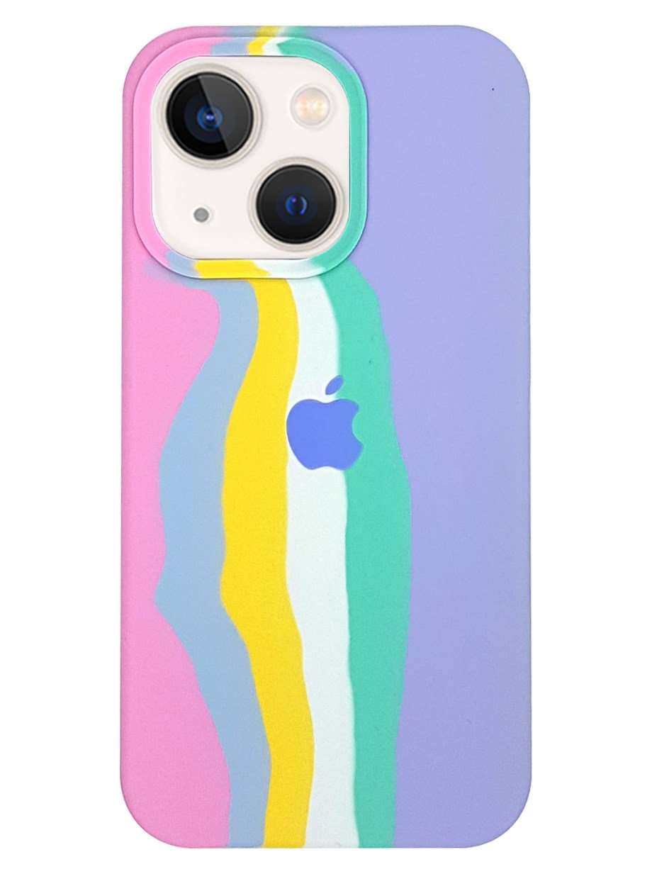 İphone 13 Logolu RainBow Kılıf