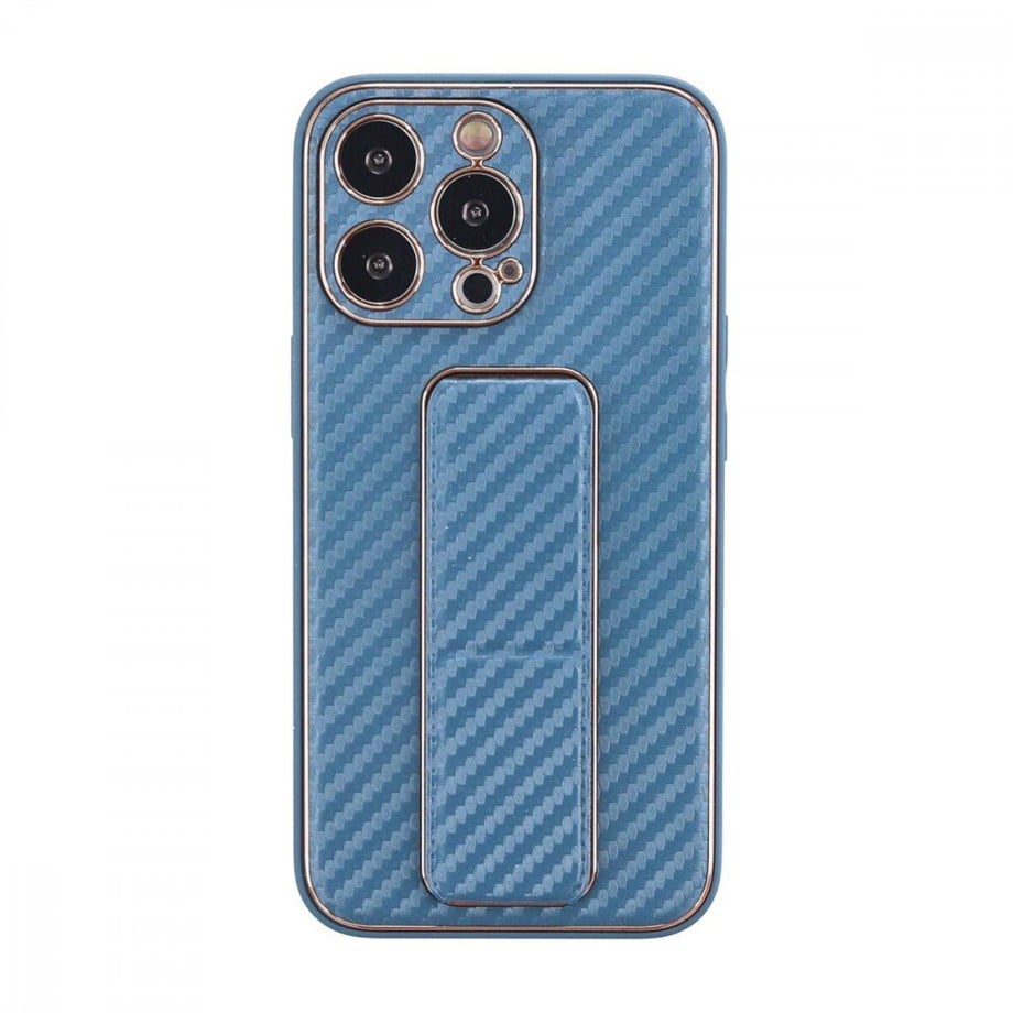 İphone 13 Pro Kılıf Coco Hibrit Karbon El Standlı