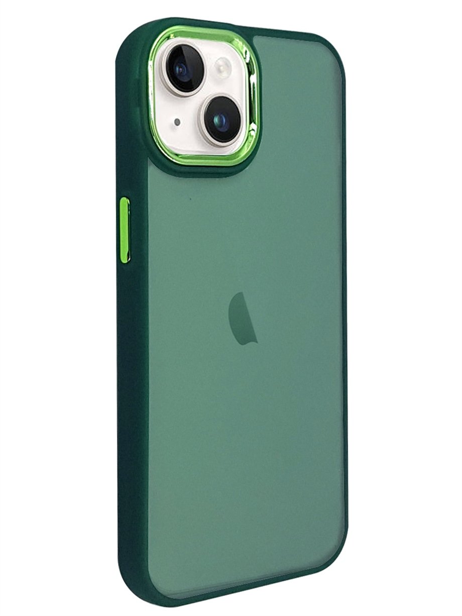 İphone 14 Crome Laser Kılıf - Siyah