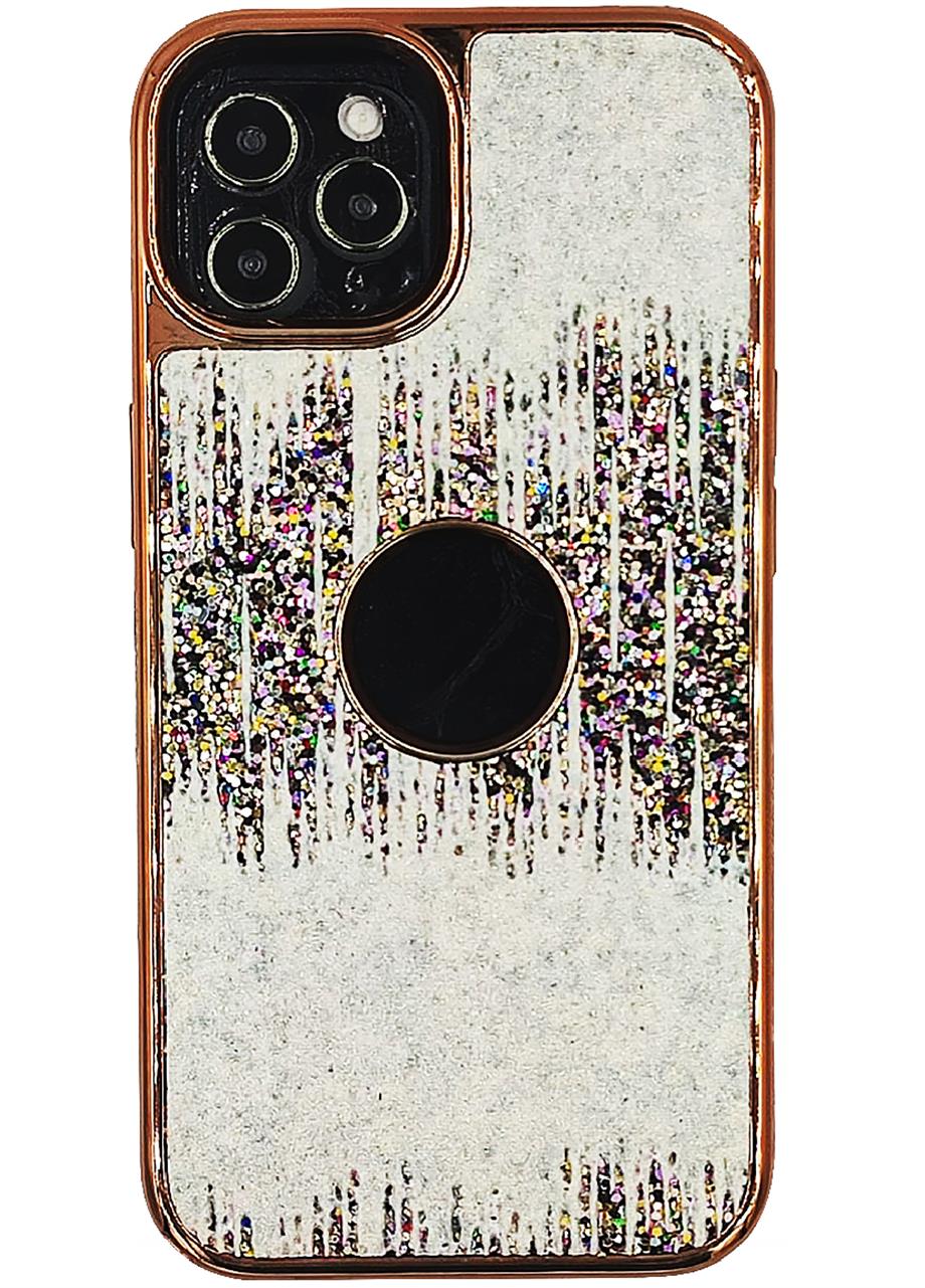 İphone 14 Deri Taşlı Kılıf