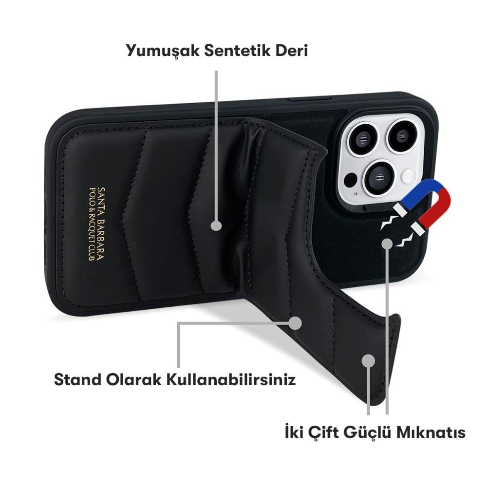 iPhone 15 Pro Max Santa Barbara Polo Racquet Club Clyde Stand Kılıf