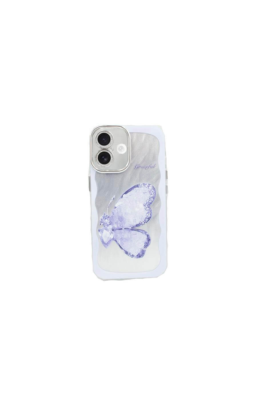 iPhone 16 Desenli Kelebek Kılıf