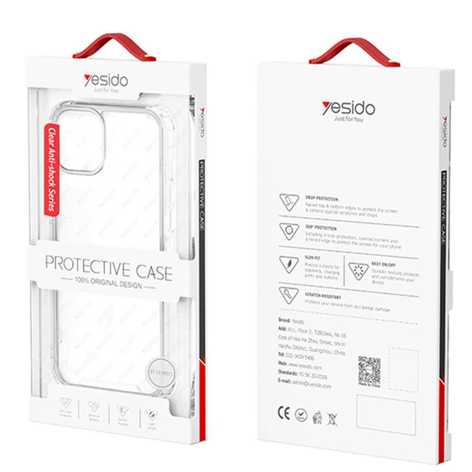 iPhone 16 Yesido Clear Anti-Shock Kılıf