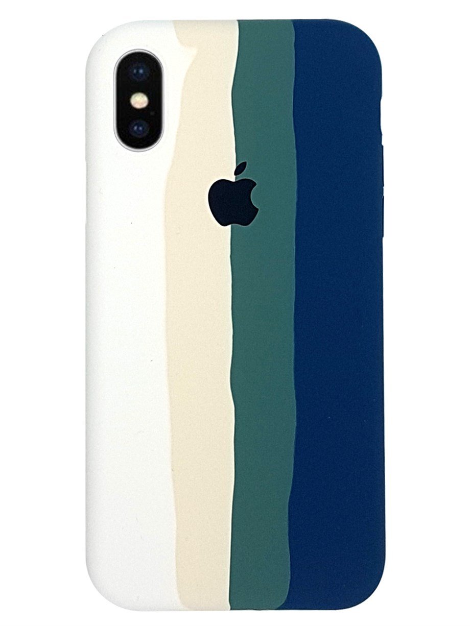 İphone X Logolu RainBow Kılıf