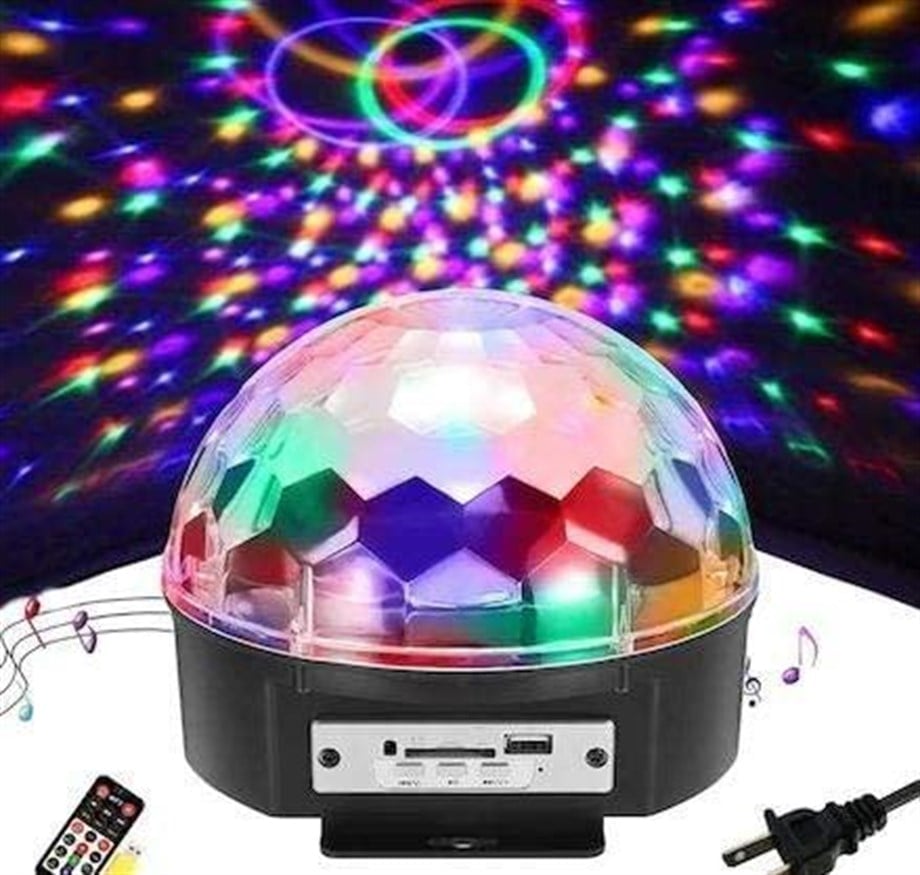 Jks-A Disko Topu Işıklı Küre Mp3 Çalar Bluetooth Hoparlör-FLAŞH HEDİYE