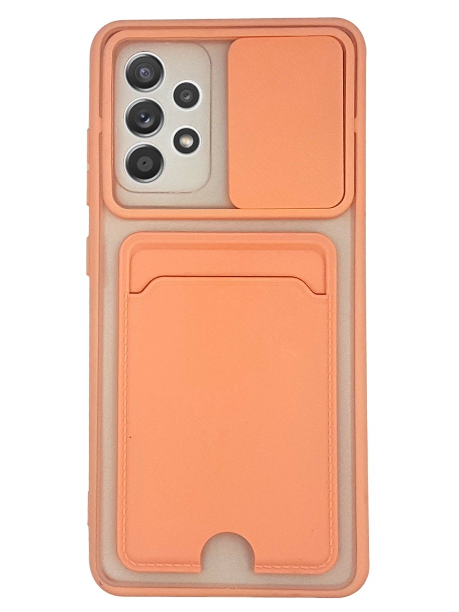 Kamera Sürgülü Kartlı Kılıf A52 - Pembe
