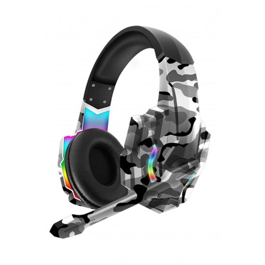 Karler G9600 Stereo Rgb Gaming Oyuncu Mikrofonlu Kulaklık Kamuflaj