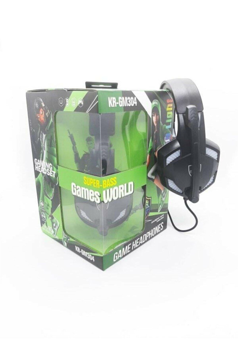 KR-GM304 RGB Işıklı Oyuncu Kulaklığı