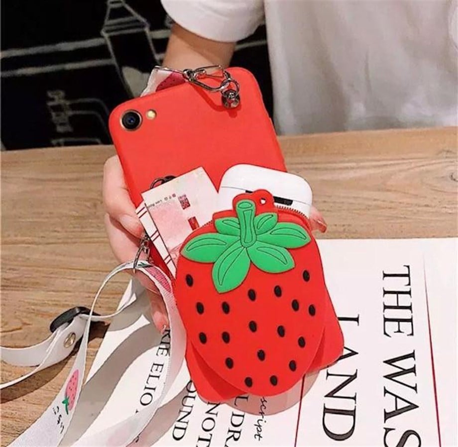 Maskotlu Cüzdanlı Boyun Askılı Note 9S Silikon Kılıf