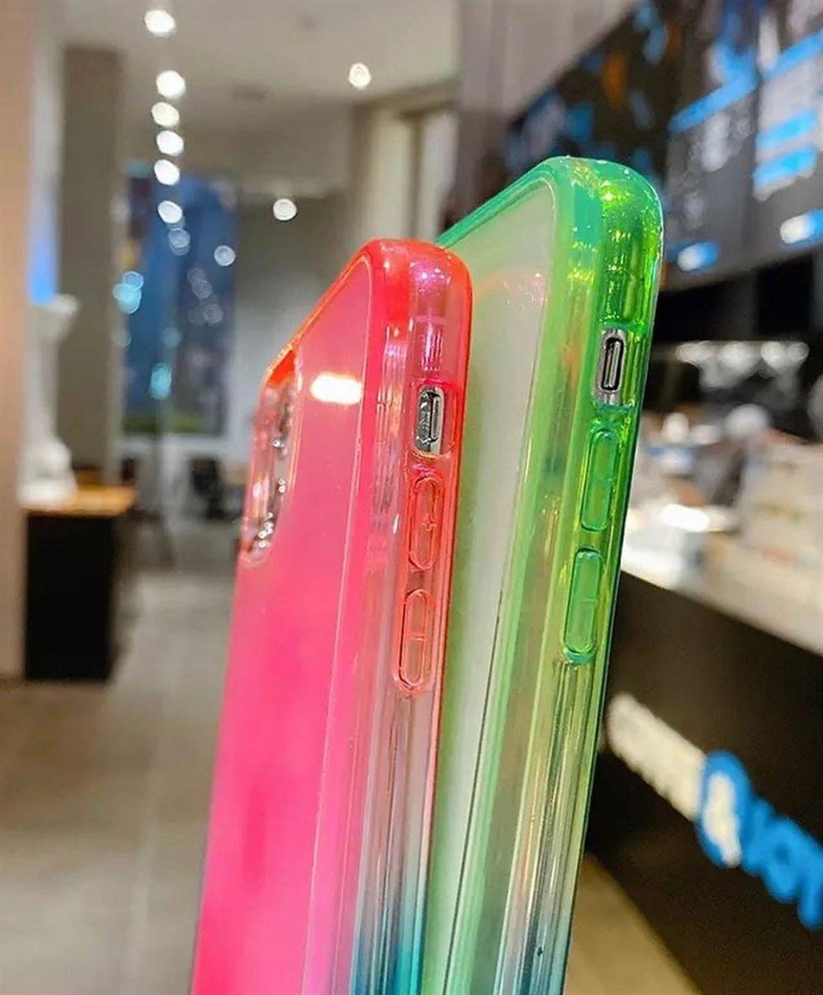 Neon Sulu Kılıf İphone 12 Pro