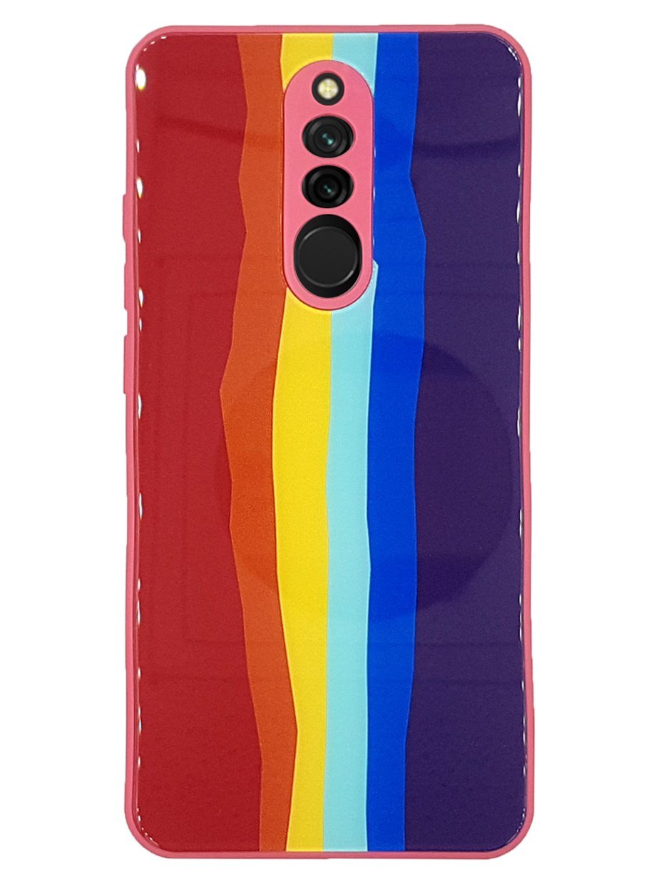 Rainbow Glass Xiaomi Redmi 8 Kılıf