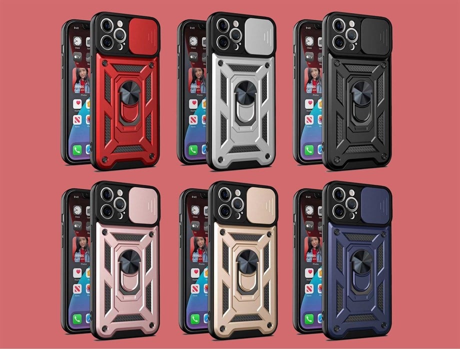 Realme C21 Kamera Sürgülü Panzer Kılıf
