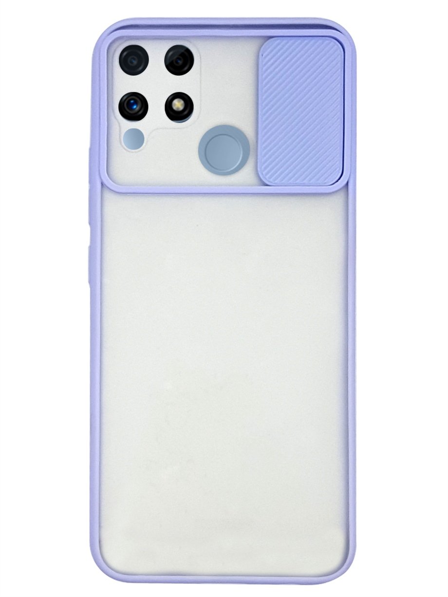 Realme C25 Kamera Sürgülü Kılıf  - Siyah