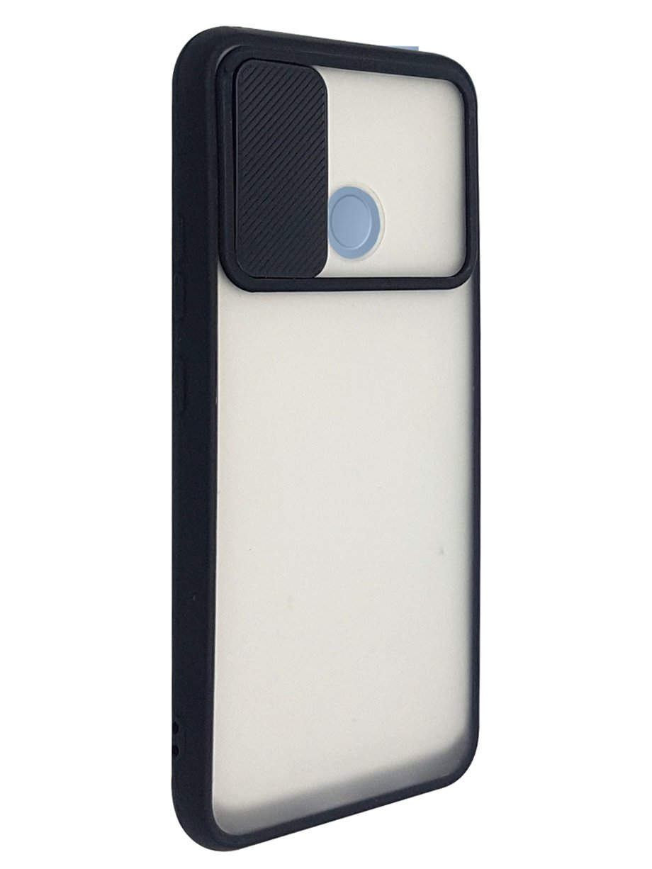 Realme C25 Kamera Sürgülü Kılıf  - Siyah