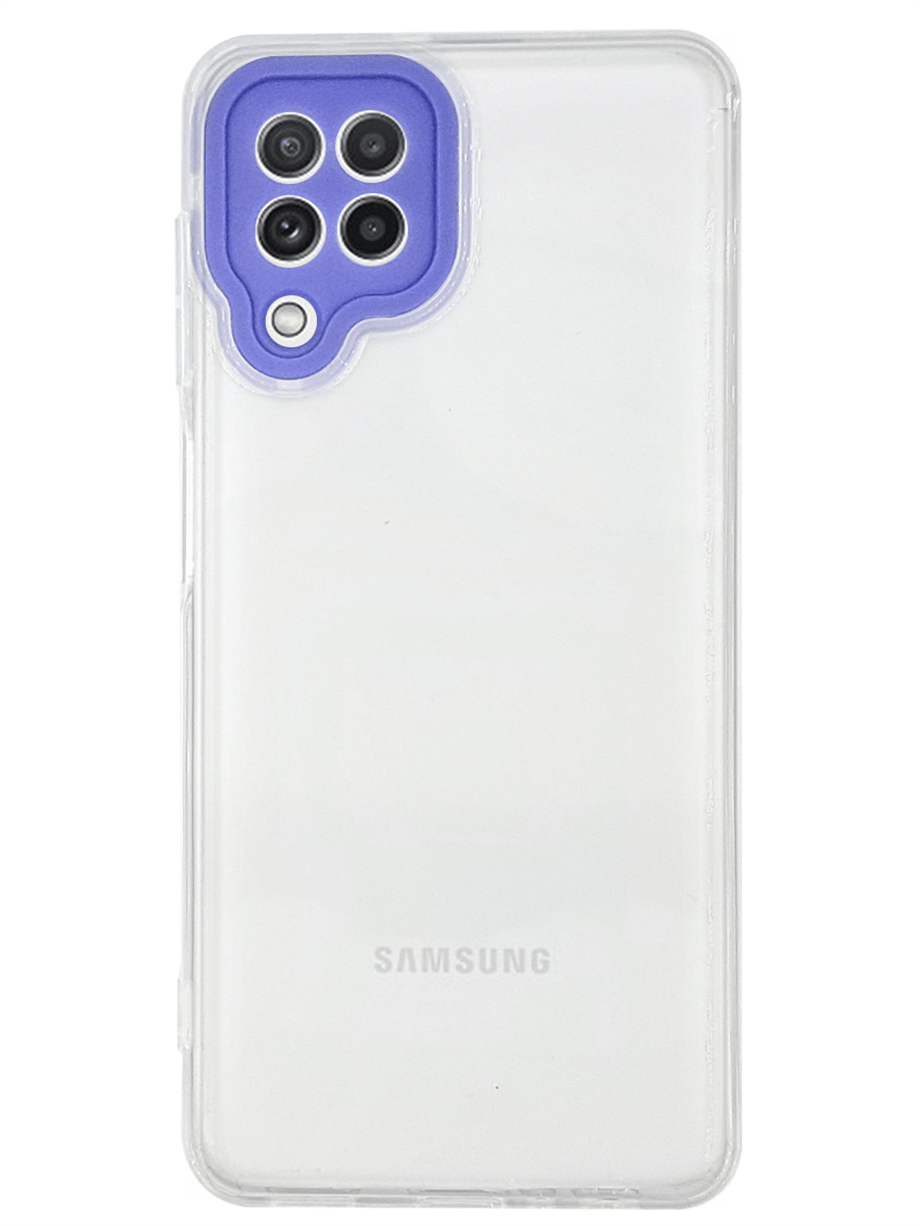 Samsung A22 Renkli Lensli Kılıf