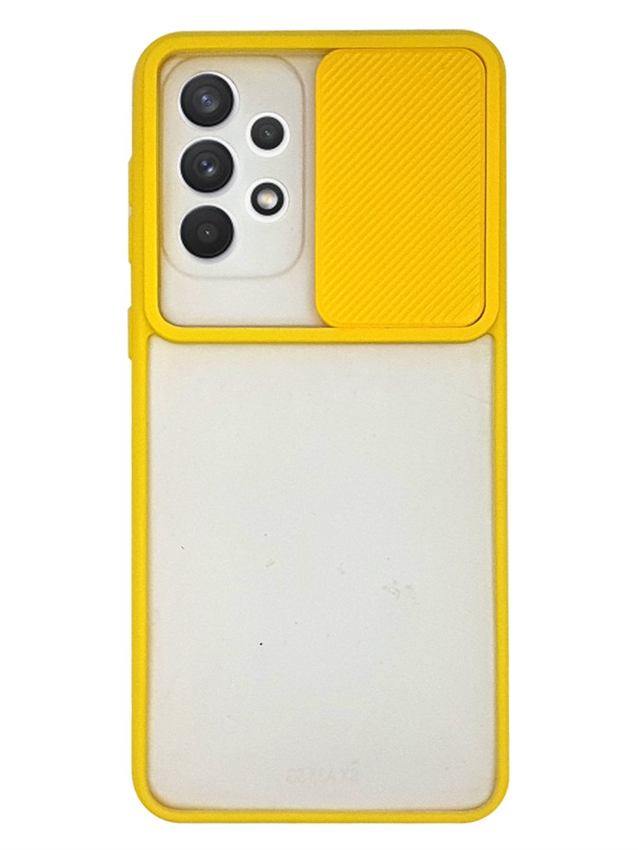 Samsung A33 Kamera Sürgülü  Kılıf - Siyah