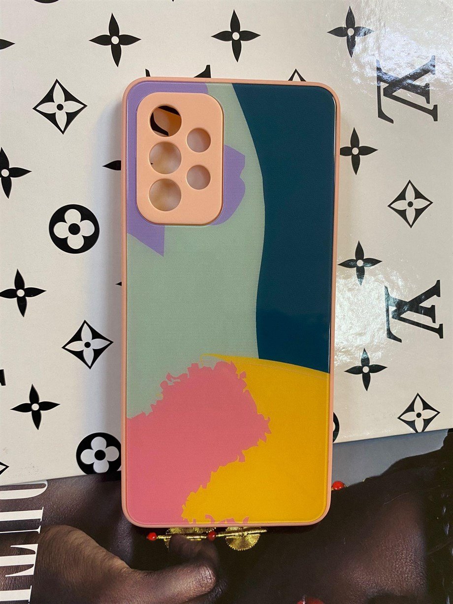 Samsung A52 Camlı Renkli Kılıf