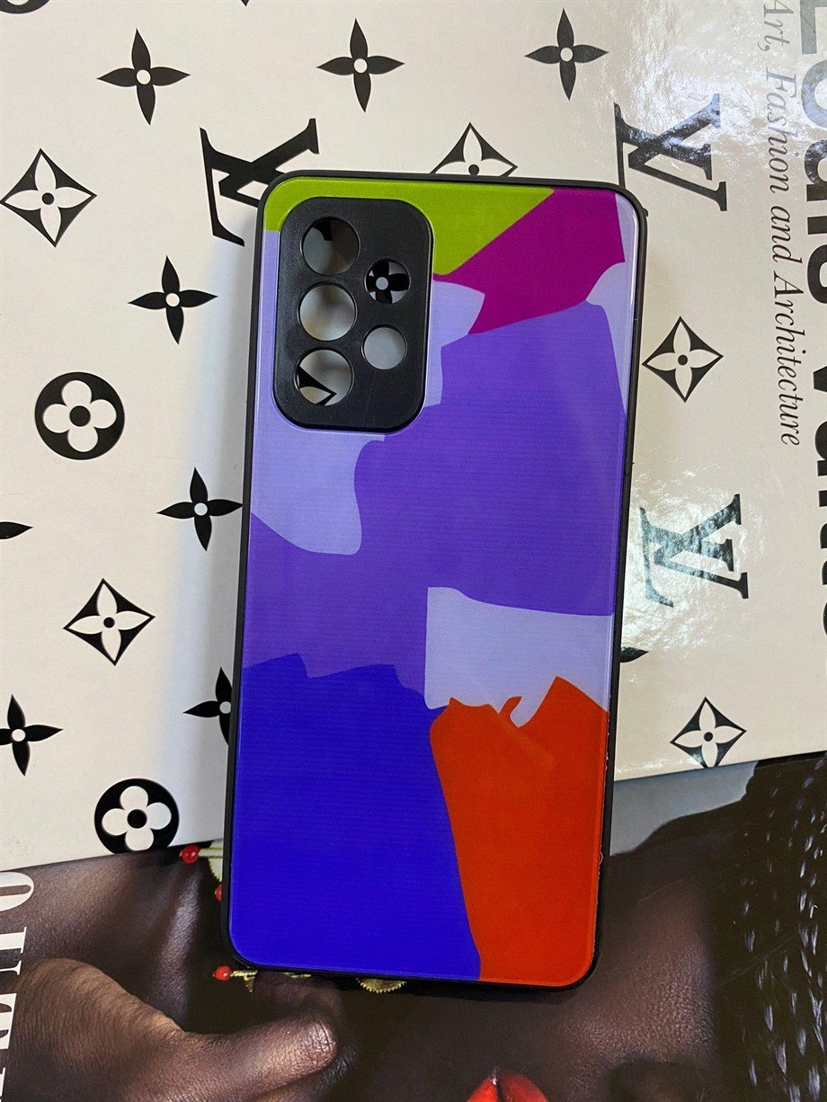 Samsung A52 Camlı Renkli Kılıf