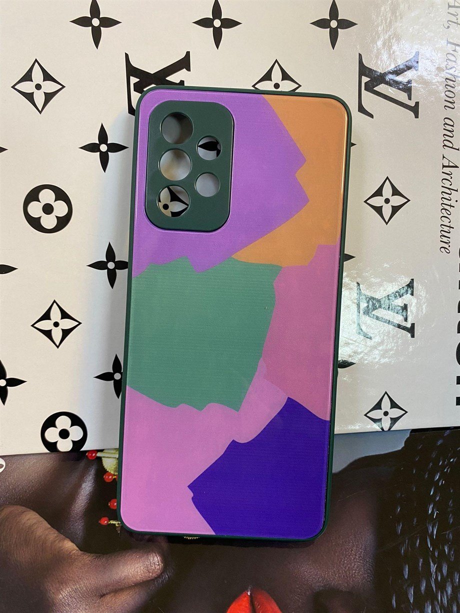 Samsung A52 Camlı Renkli Kılıf