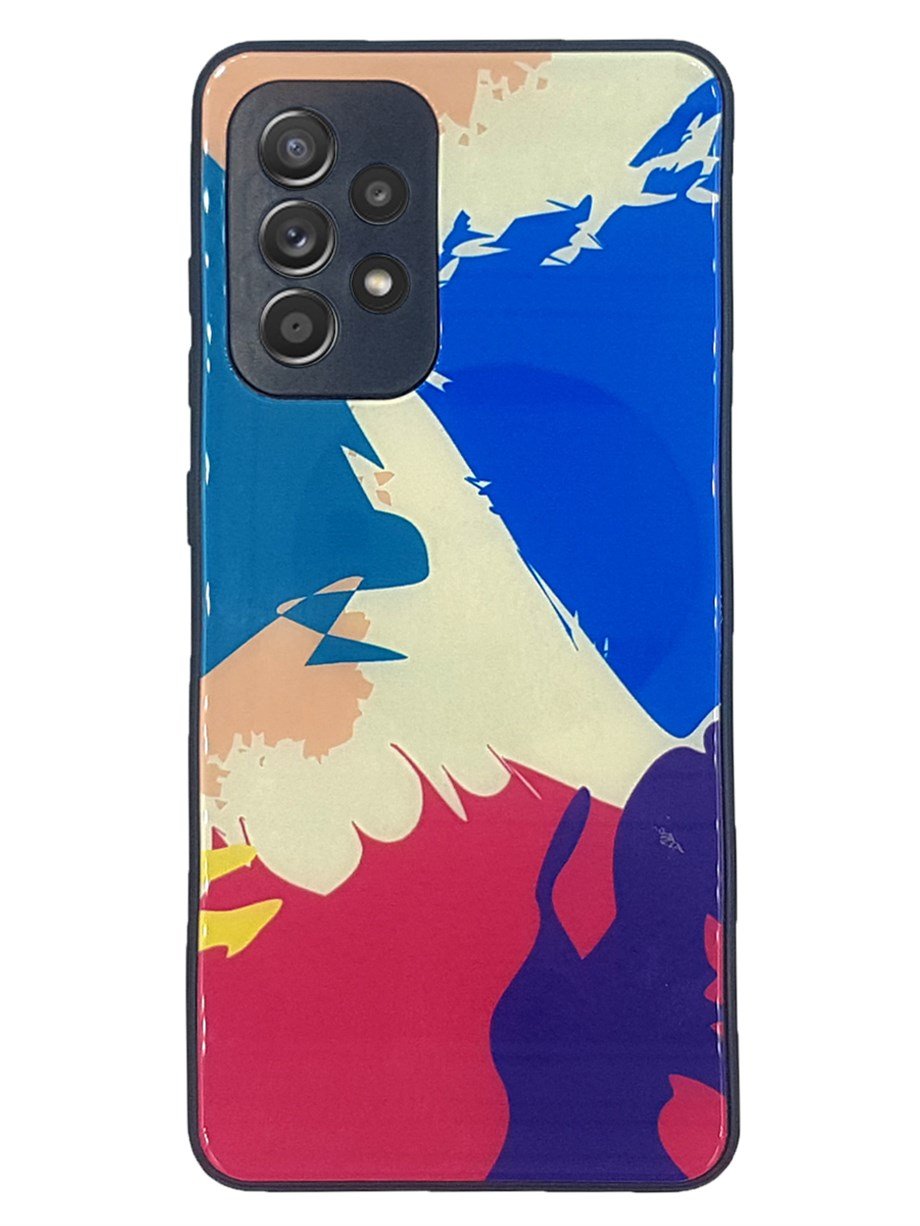 Samsung A52 Camlı Renkli Kılıf
