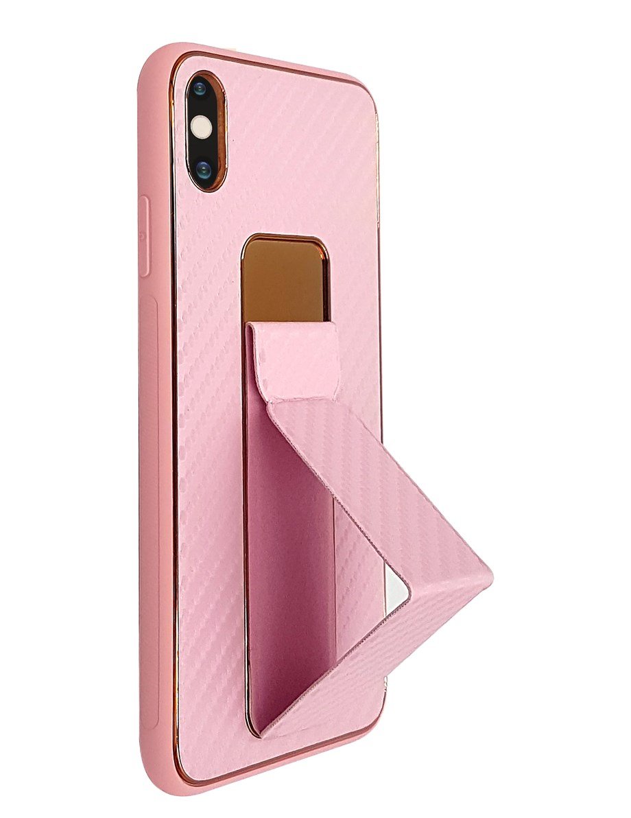 Samsung A72 Kılıf Coco Hibrit Karbon El Standlı