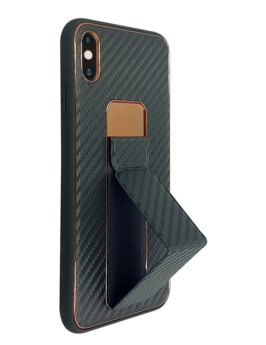 Samsung A72 Kılıf Coco Hibrit Karbon El Standlı