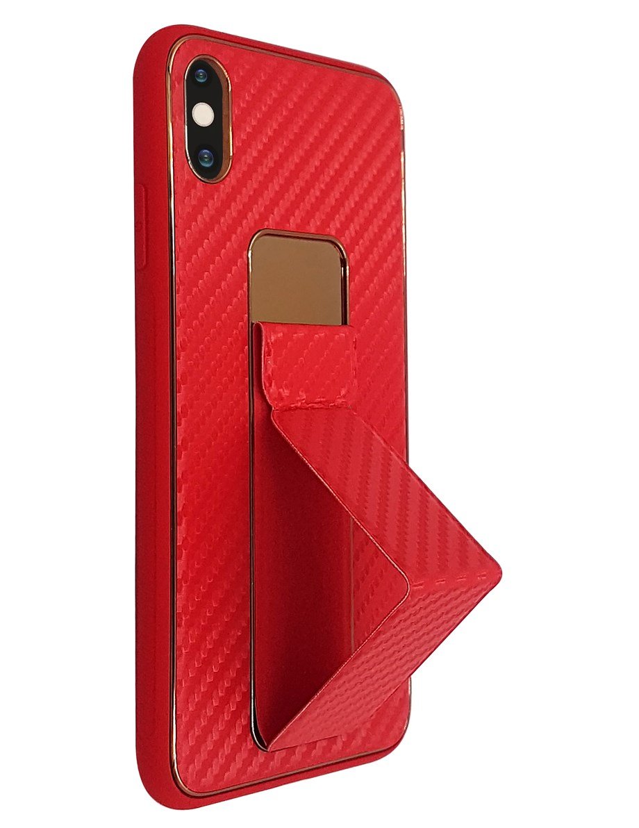 Samsung A72 Kılıf Coco Hibrit Karbon El Standlı