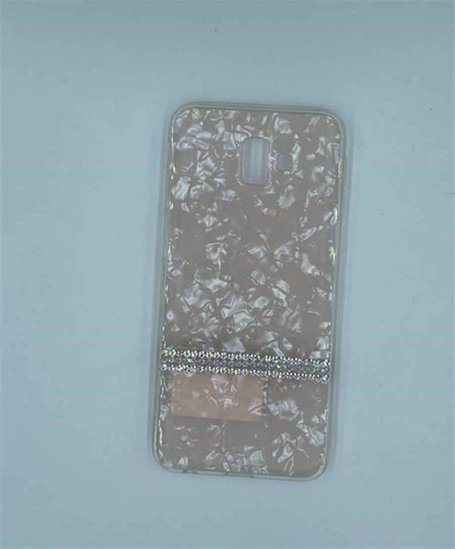 Samsung J6 Plus şerit taşlı kılıf