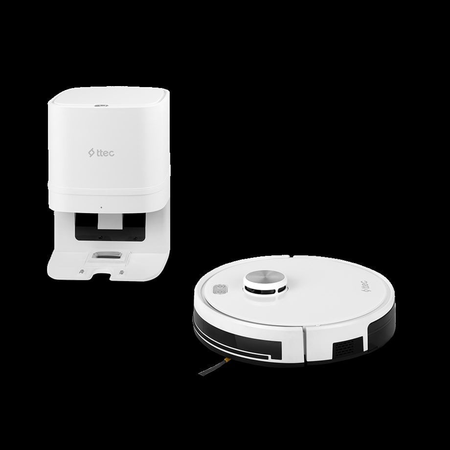 ttec Robi ProMaster+ 5200mAh Bataryalı Otomatik Toz Boşaltma Sistemli Akıllı Robot Süpürge ve Paspas