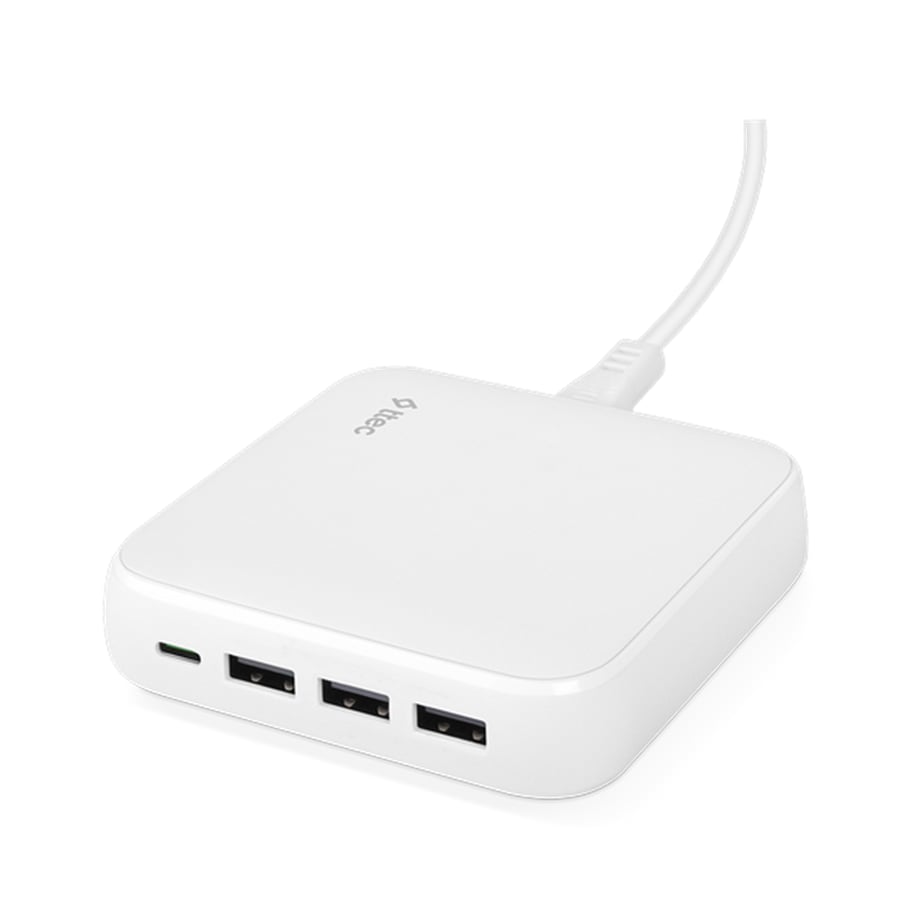 ttec SmartCharger QuattroGaN 65W PD Seyahat Hızlı Şarj Aleti USB-C + 3USB-A Beyaz