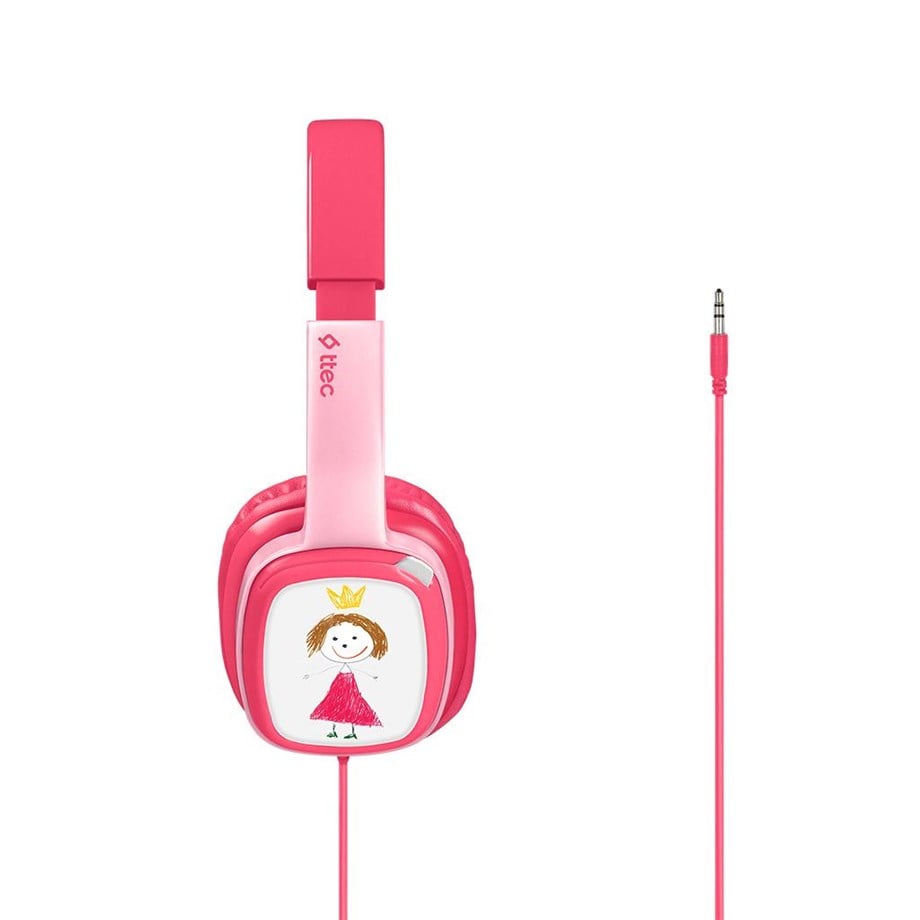 Ttec SoundBuddy Boyama Kartlı Çocuk Kulaklığı Pembe