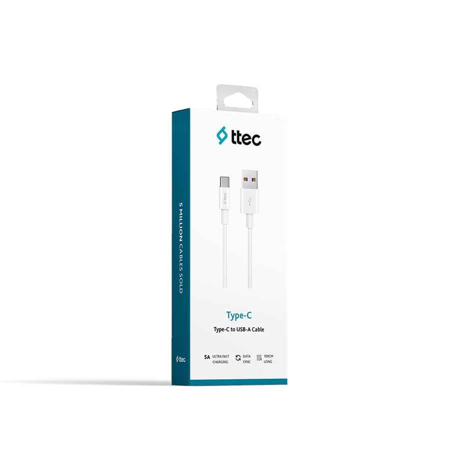 Ttec Type-C USB 2.0 5A Süper Hızlı Şarj Kablosu