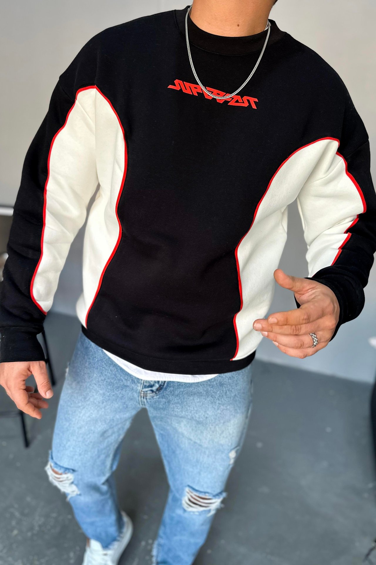 Superfast pieced sweatshirt 