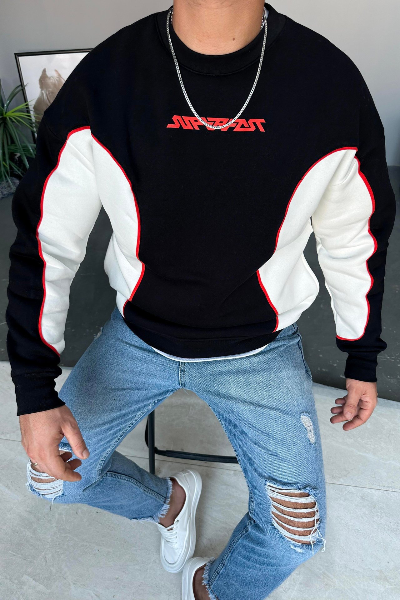 Superfast pieced sweatshirt 