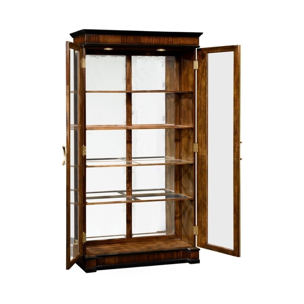 Knightsbridge Vitrin- Regency Style - Finish-Mah-04-2 (Antique Mahogany Brown - High Lustre)