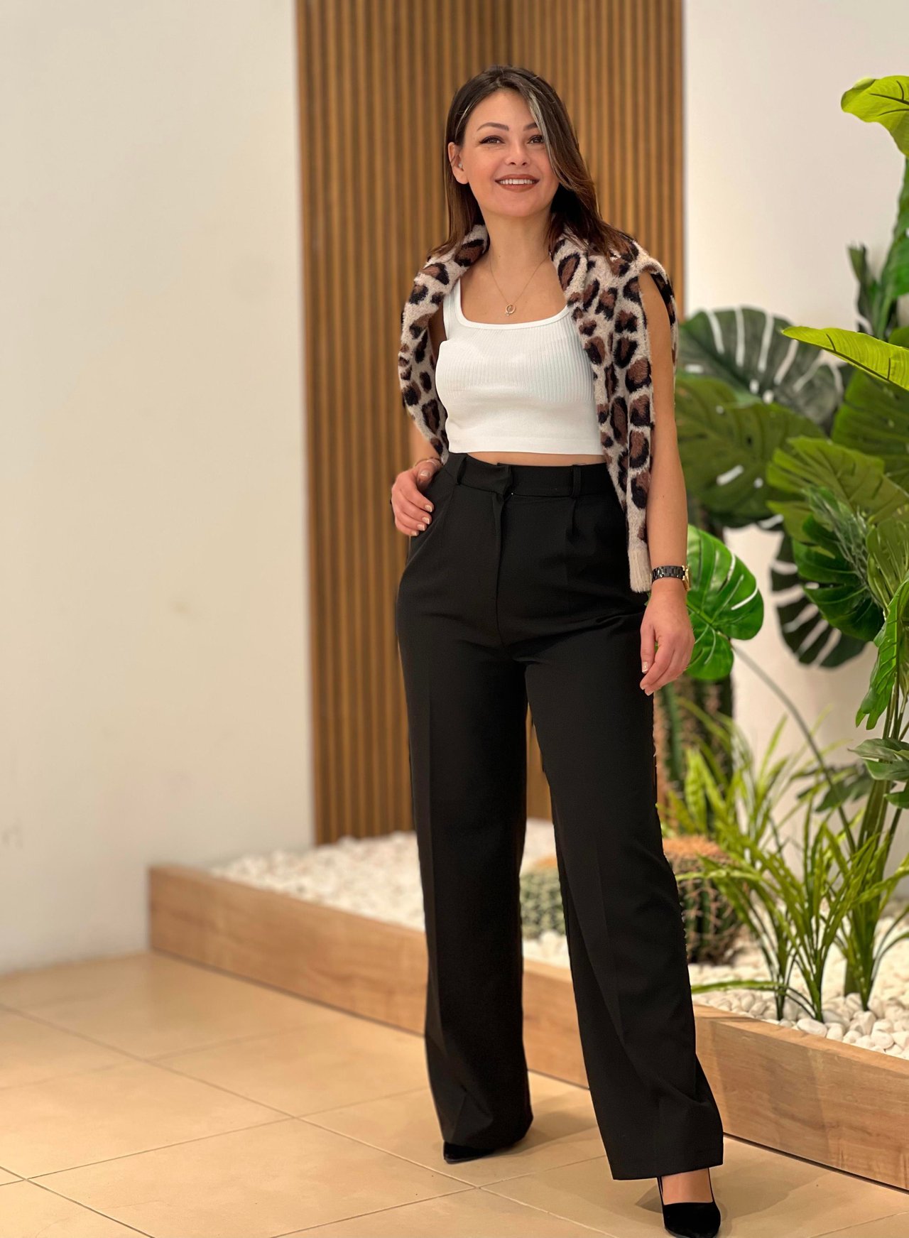 Orj Marka Siyah Palazzo Pantalon